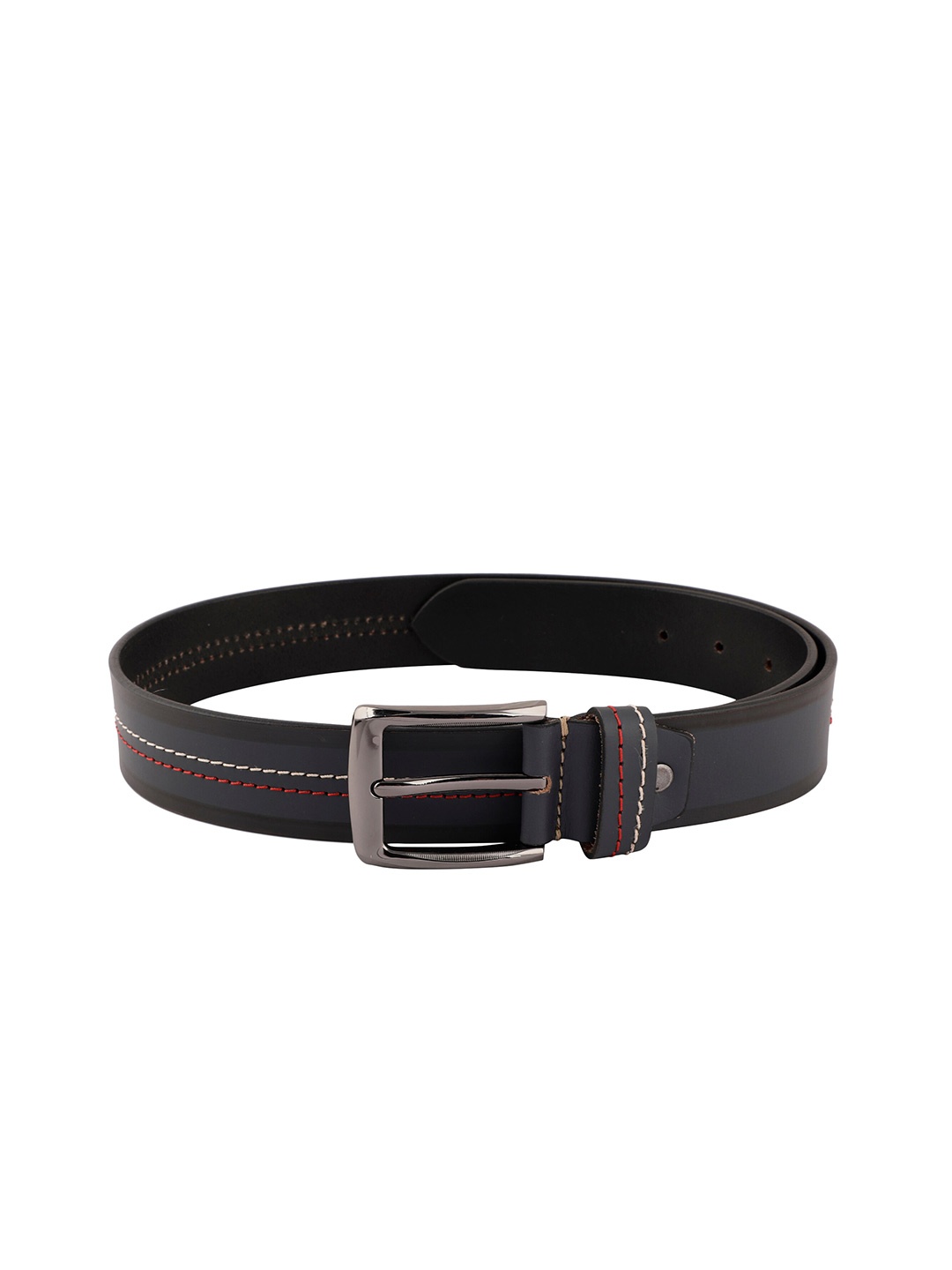 

The Roadster Lifestyle Co. Men Wide Textured Leather Belt, Grey