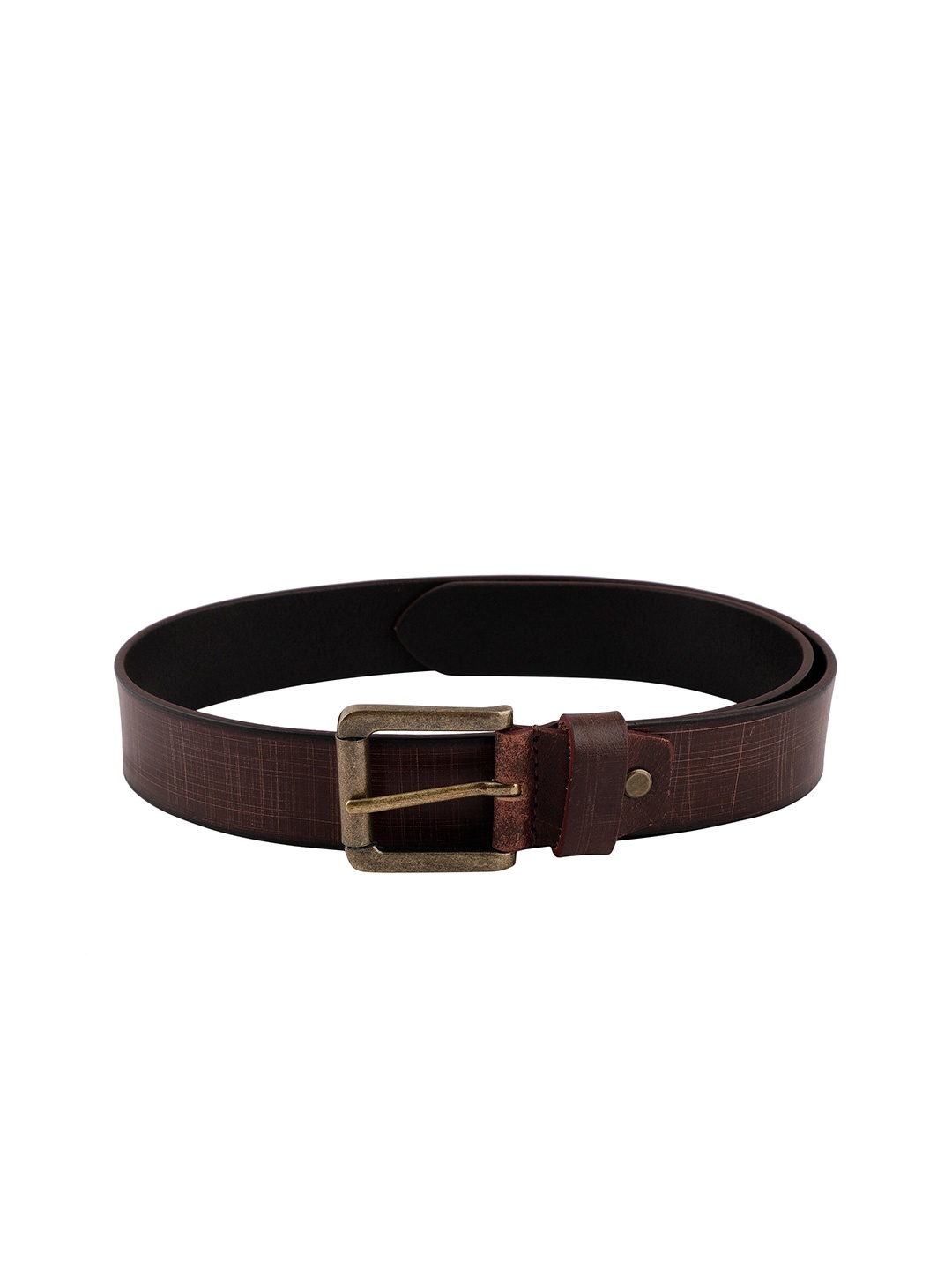

The Roadster Lifestyle Co. Men Wide Textured Leather Belt, Brown