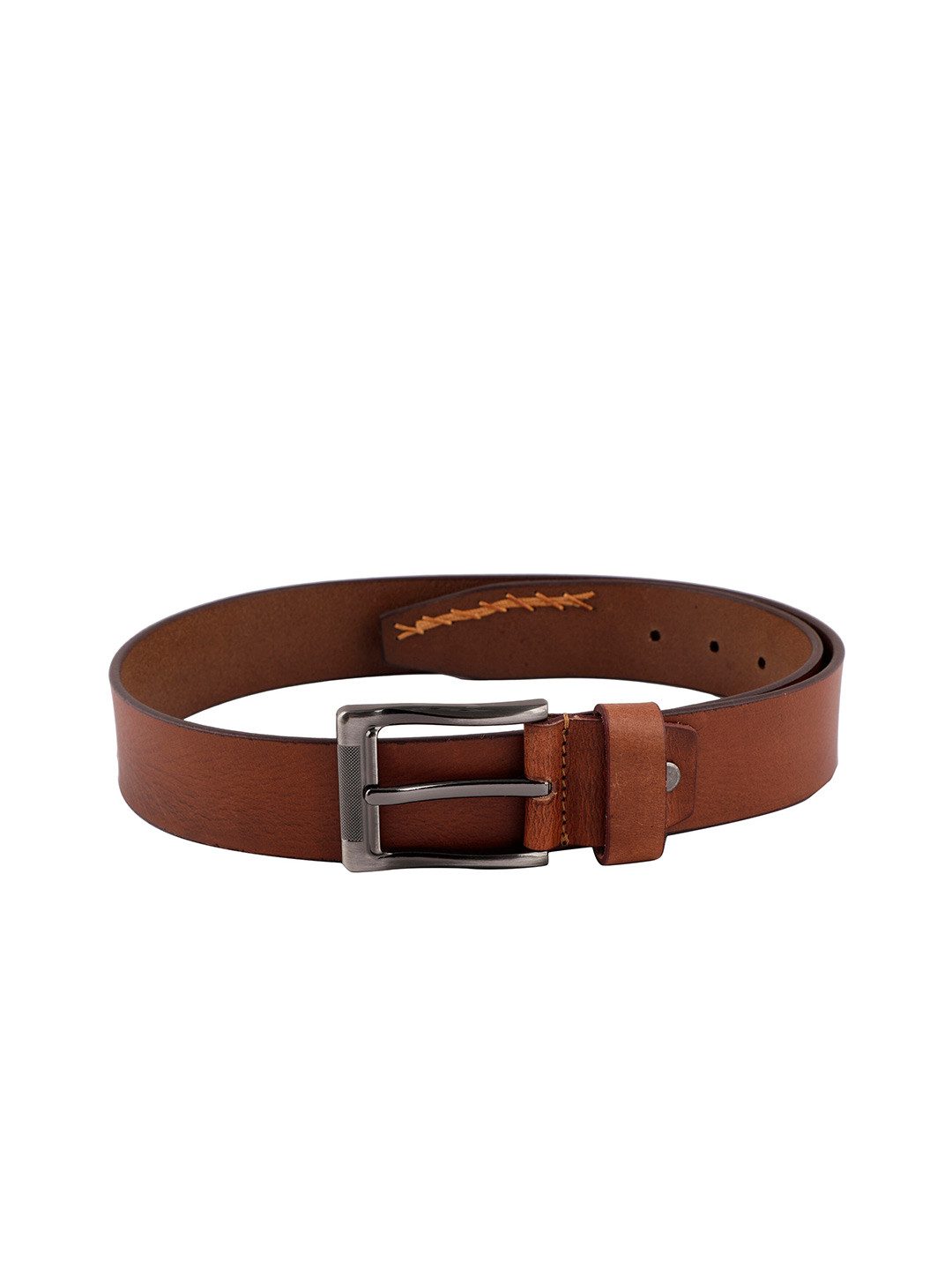 

WROGN Men Wide Leather Belt, Brown