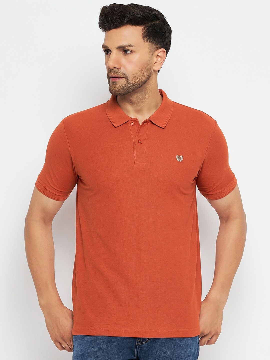 

Duke Polo Collar Slim Fit Cotton T-shirt, Red