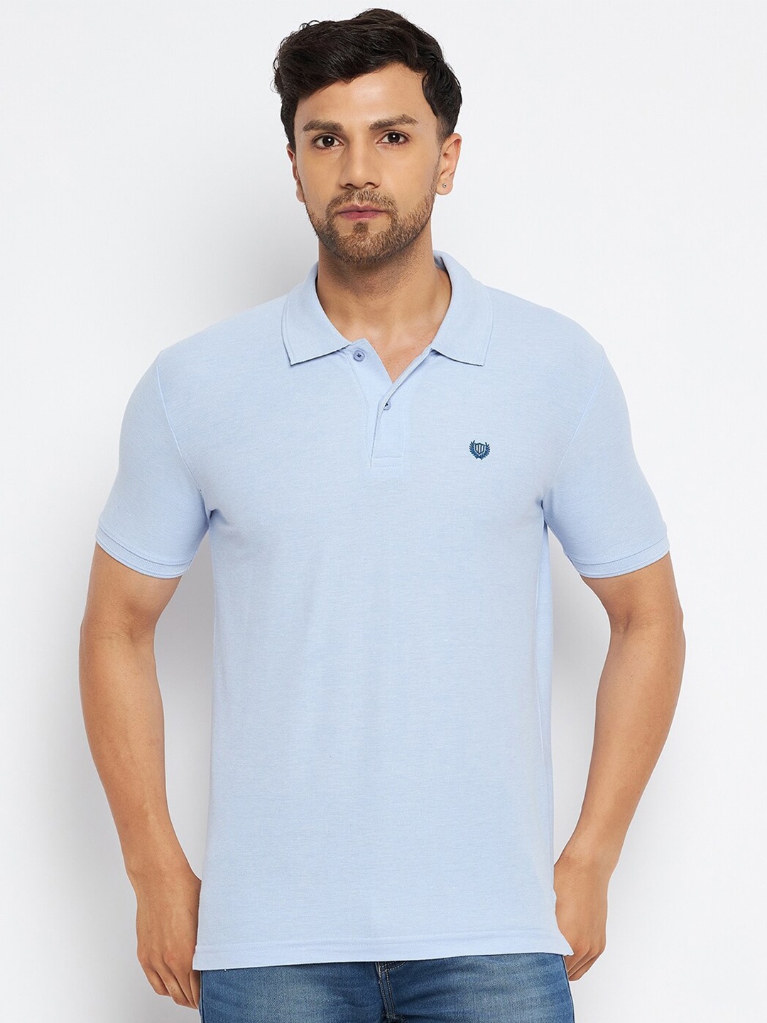 

Duke Polo Collar Cotton Regular Fit T-shirt, Blue