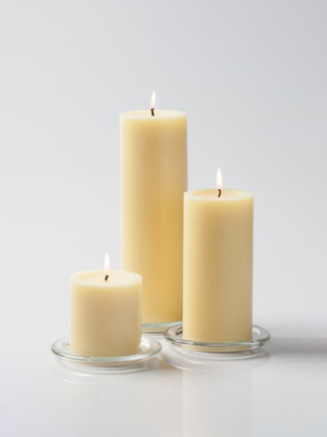 

Aromatic Fables Off-White 3 Pieces Jasmine Fragrance Wax Pillar Candles