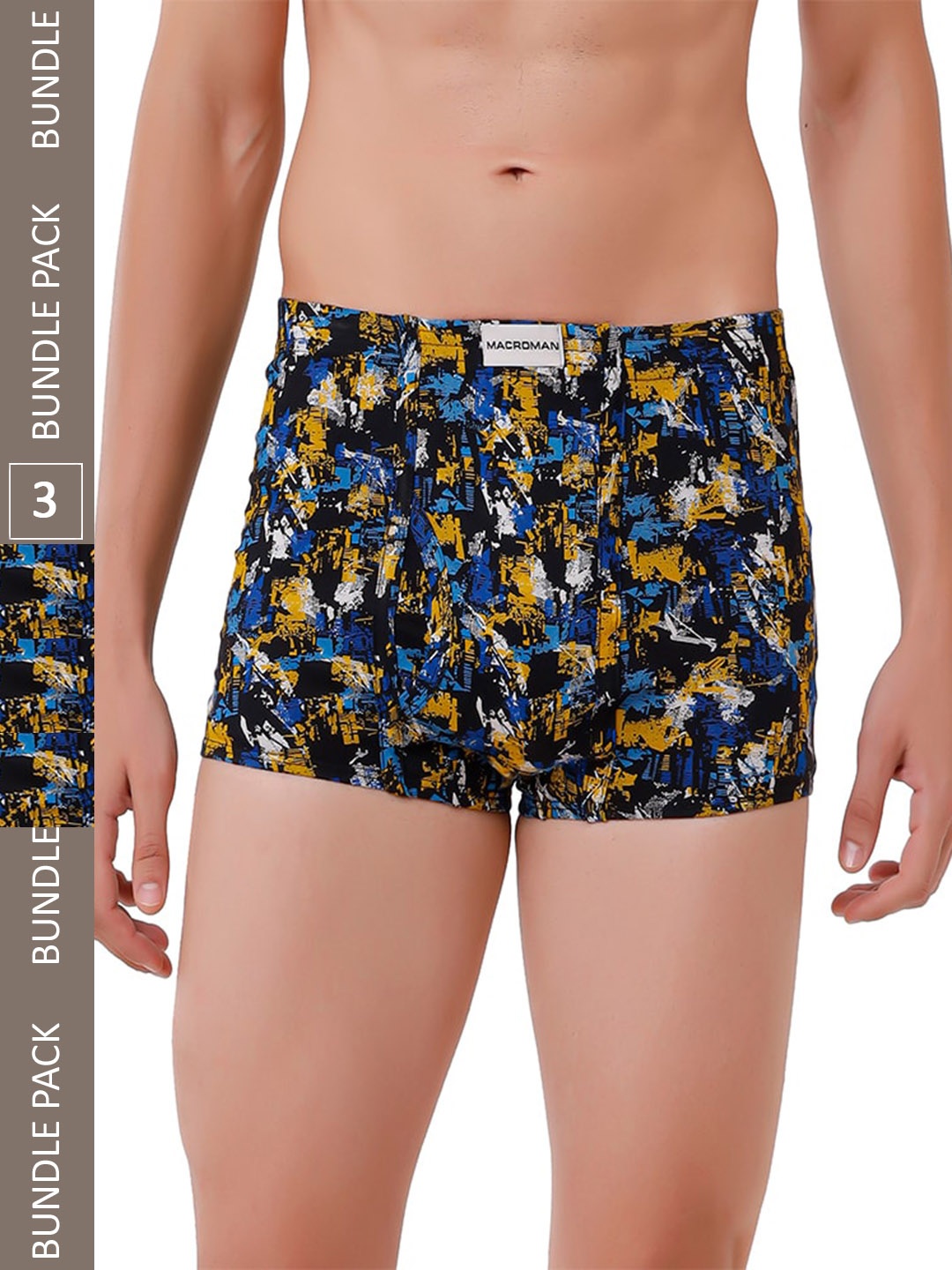 

Rupa Men Pack Of 3 Cotton Trunks RP_MCR_DRWR_MCR.ASST.PRNTD.DRWR_P3_95, Assorted