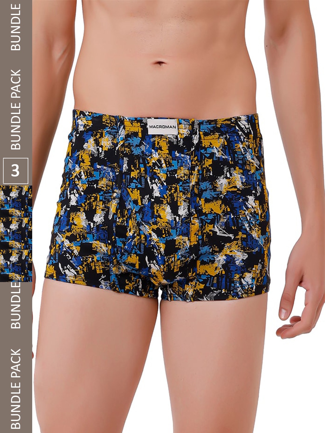 

Rupa Men Pack Of 3 Cotton Trunks RP_MCR_DRWR_MCR.ASST.PRNTD.DRWR_P3_80, Assorted