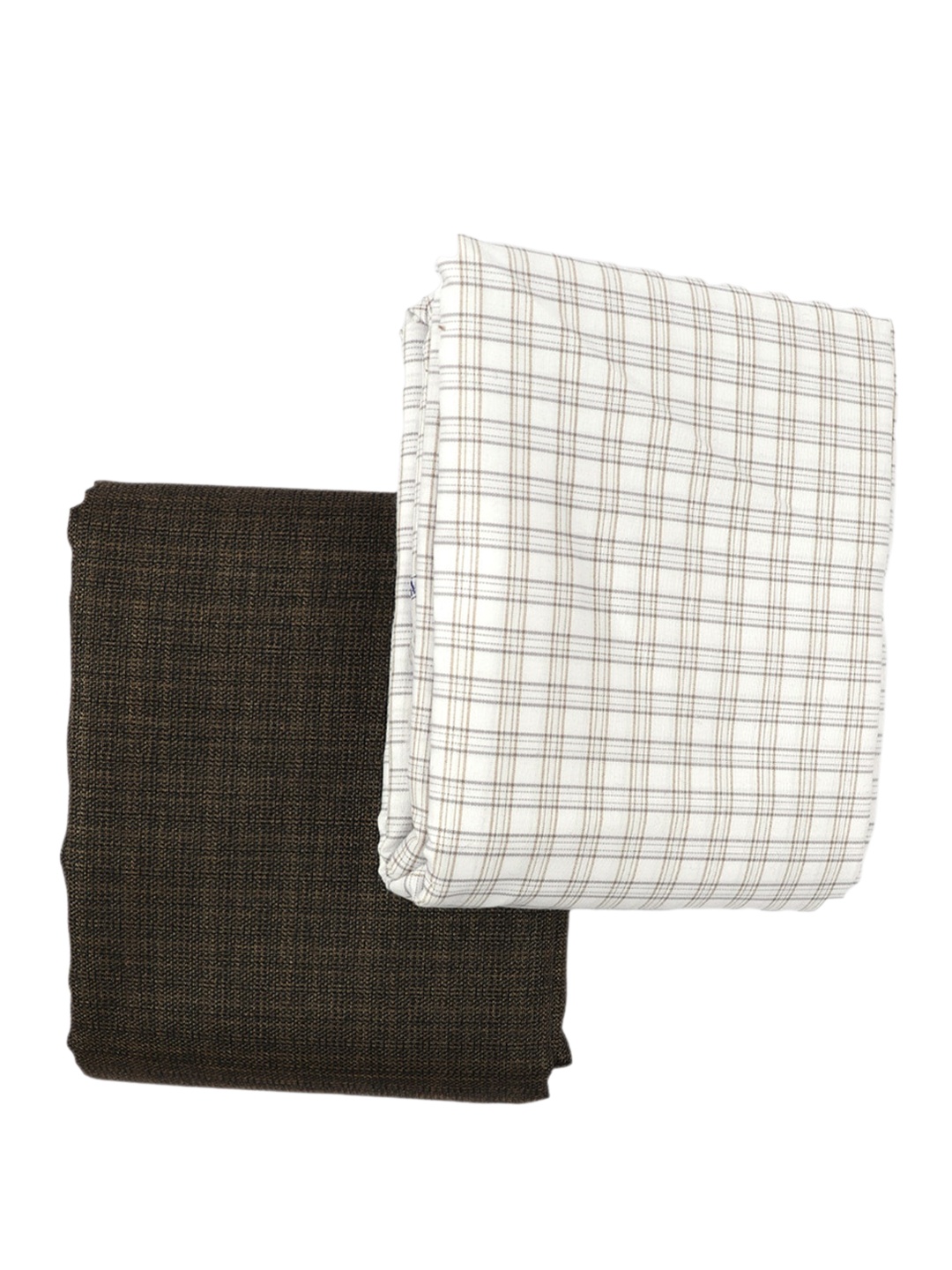 

Ramraj Men Shirt & Trouser Clothing Fabric Set, White