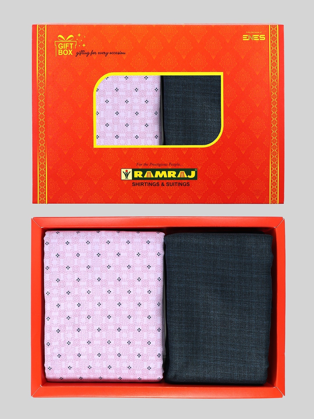 

Ramraj Men Shirt & Trouser Clothing Fabric Set, Pink