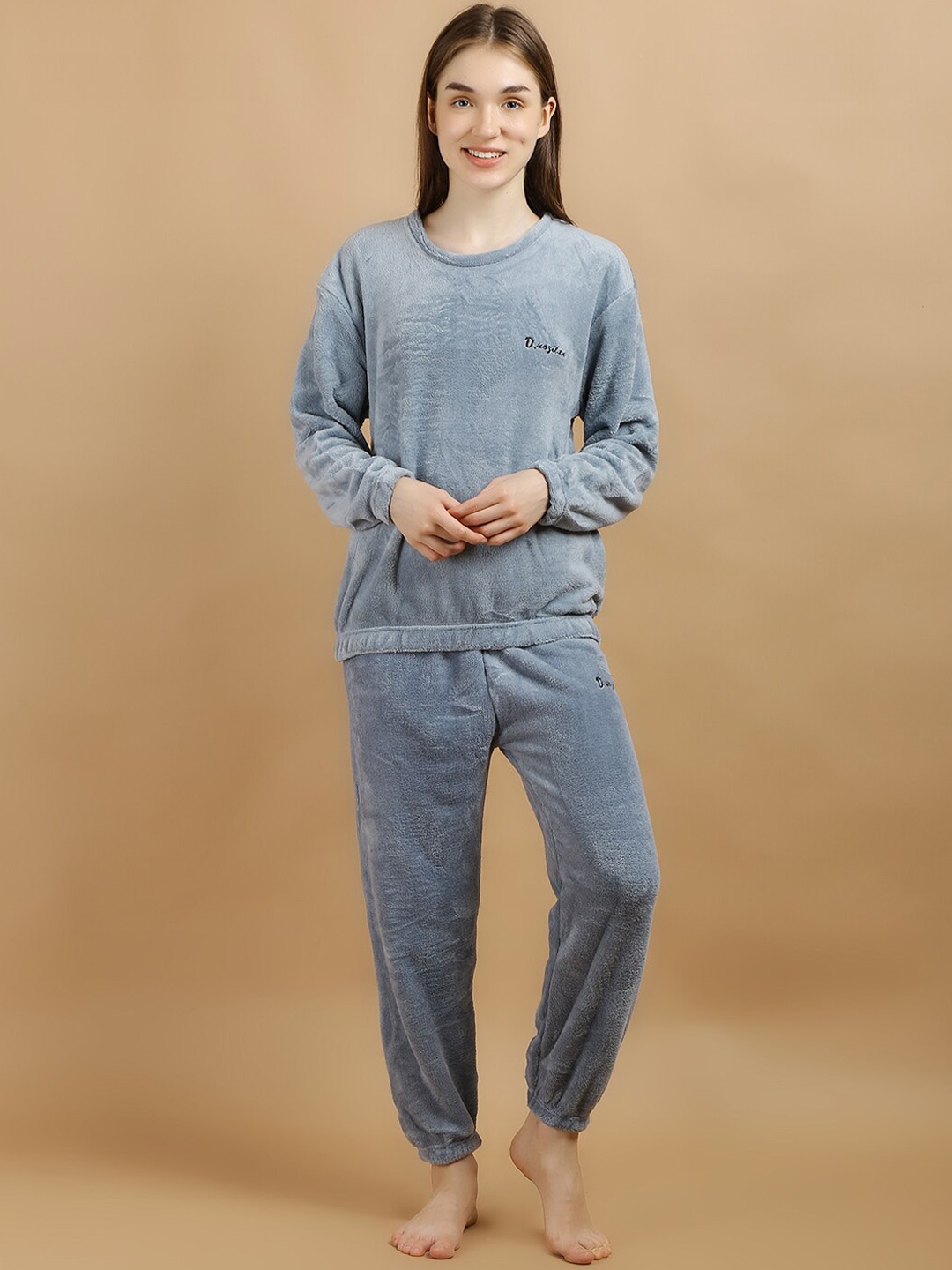 

Lugo Round Neck T-Shirt With Pyjamas, Blue