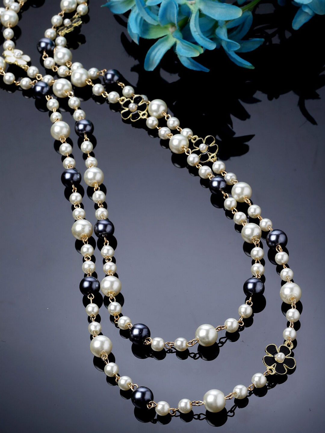 

AVANT-GARDE PARIS Gold-Plated Beaded Layered Necklace