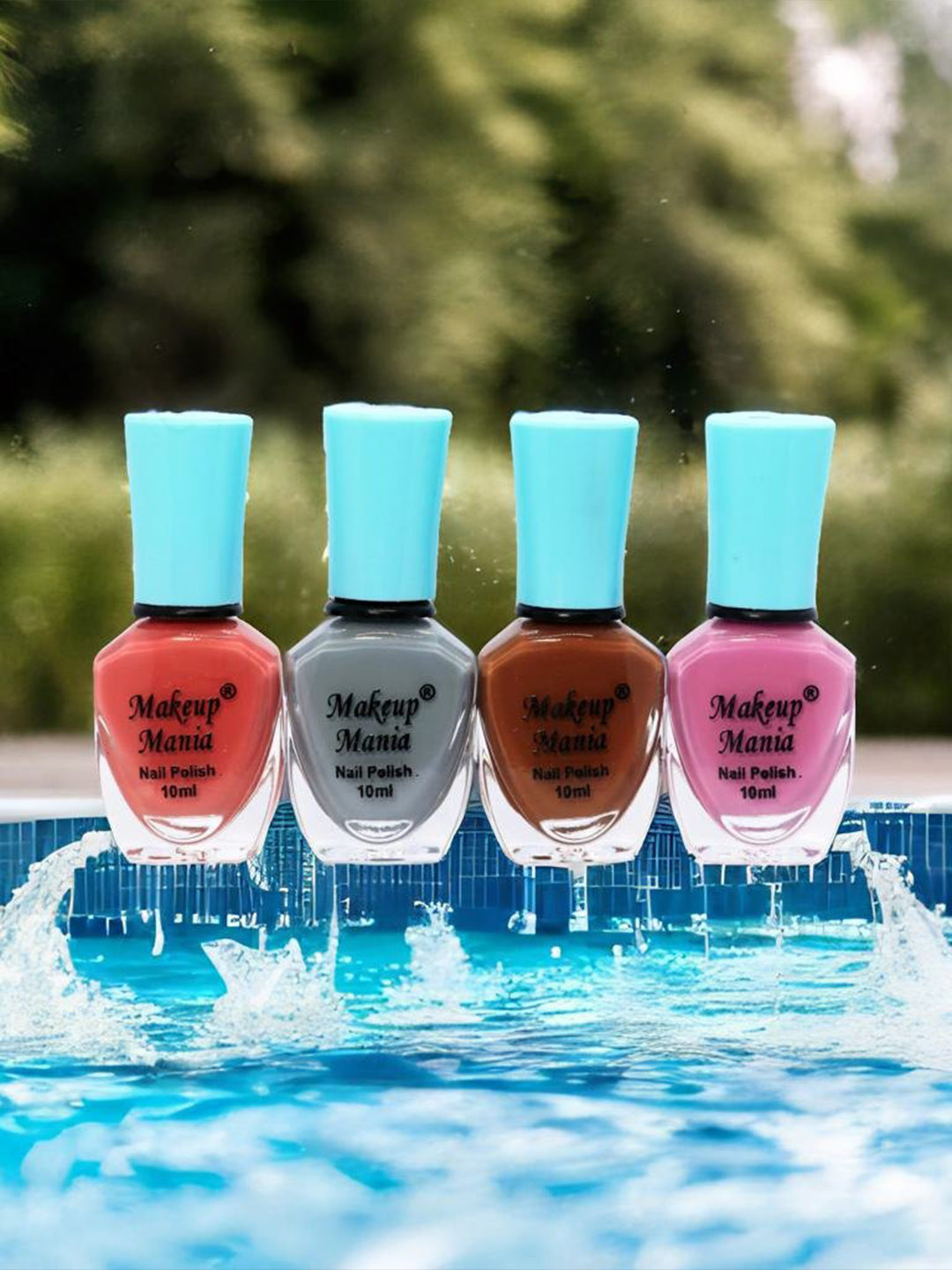 

Makeup Mania Set of 4 Fascinating HD Shine Long Stay Nail Polish-10ml each, Multi