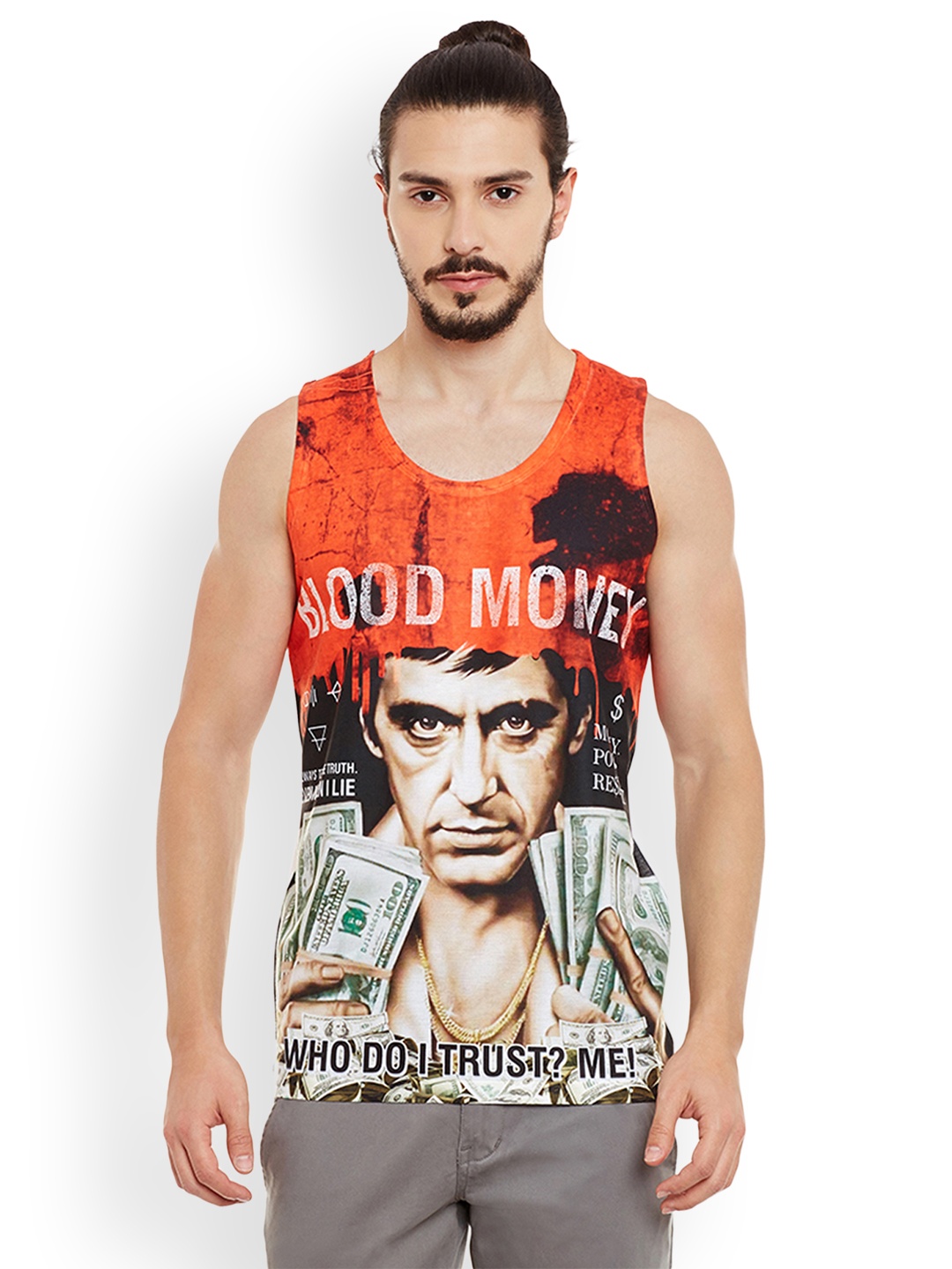 

Wear Your Mind Men Multicoloured Printed Round Neck T-shirt, Multi