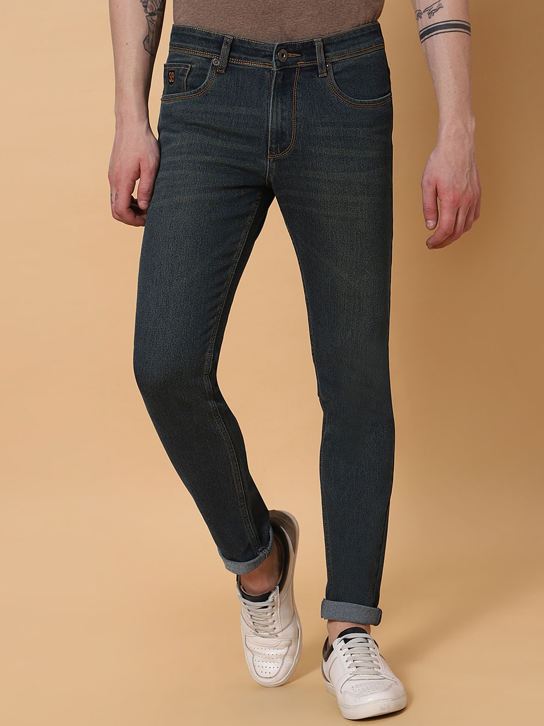

HJ HASASI Men Stretchable Denim Jeans, Blue