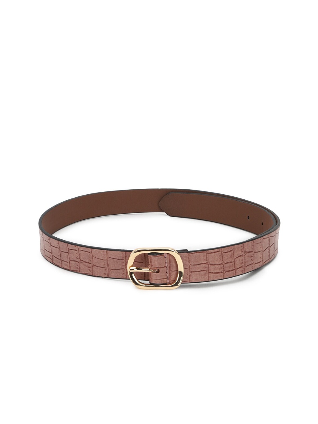 

FOREVER 21 Women Brown Textured Wide Belt