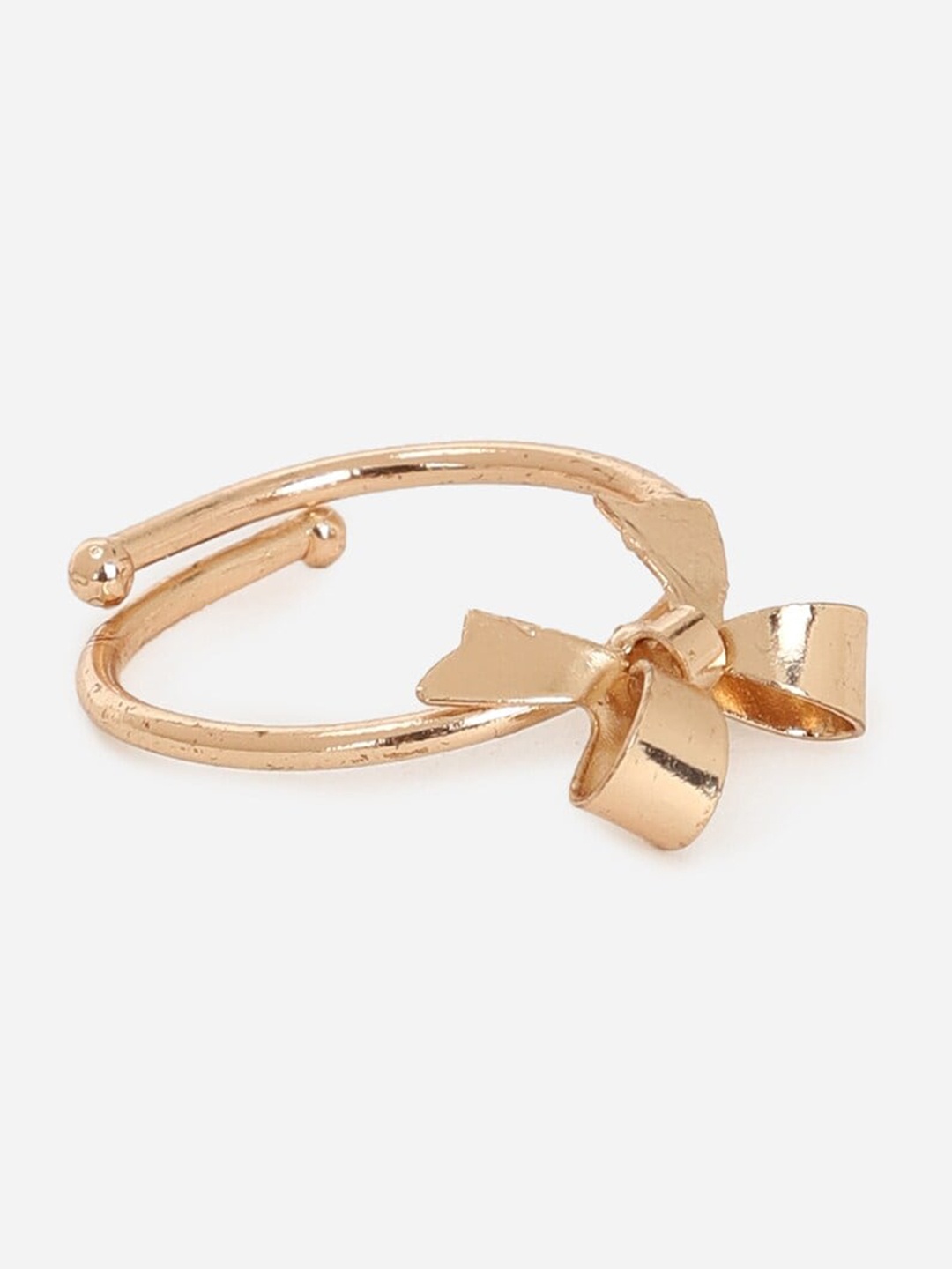 

FOREVER 21 Gold Plated Adjustable Finger Ring