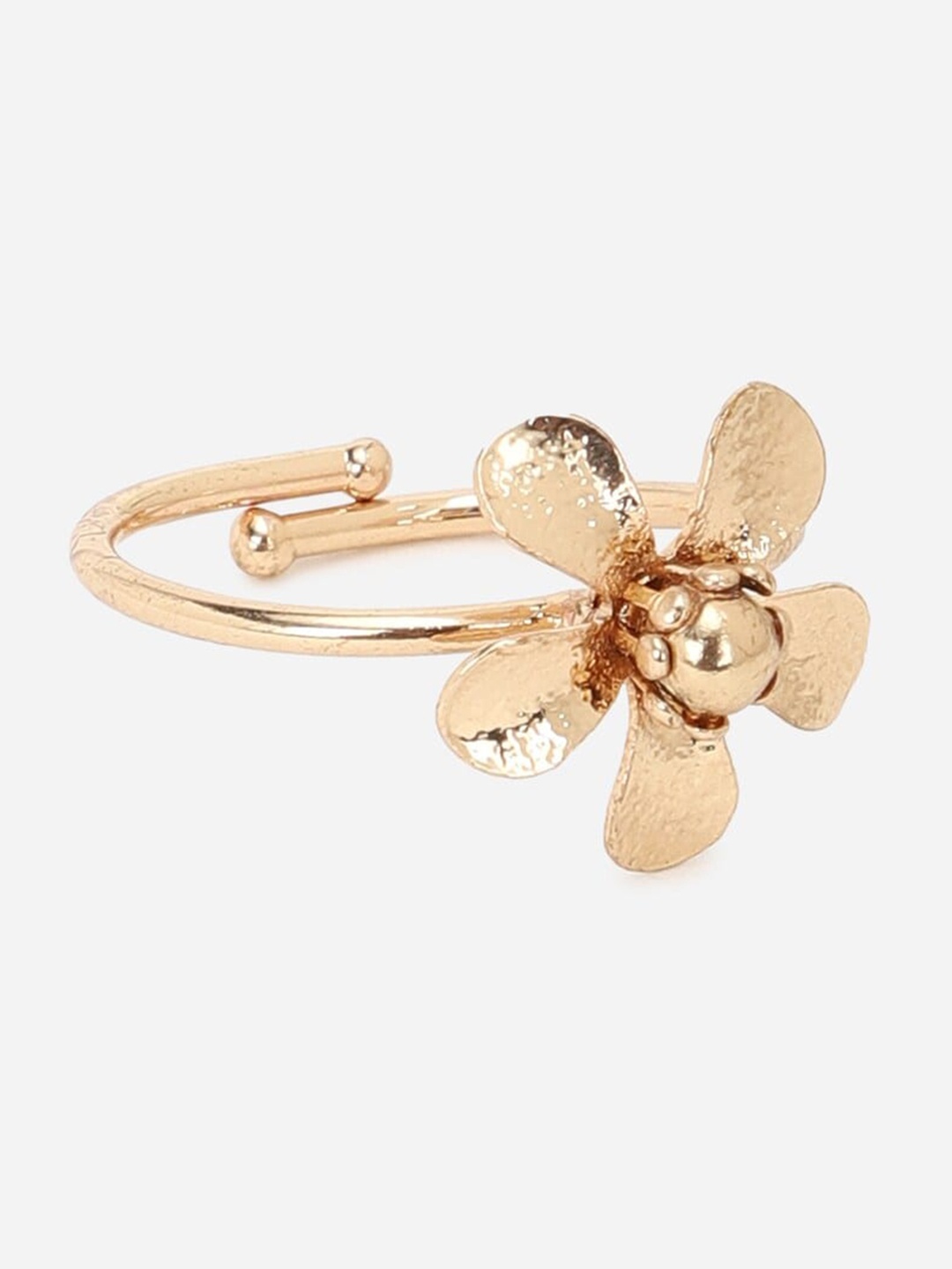 

FOREVER 21 Gold Plated Adjustable Finger Ring