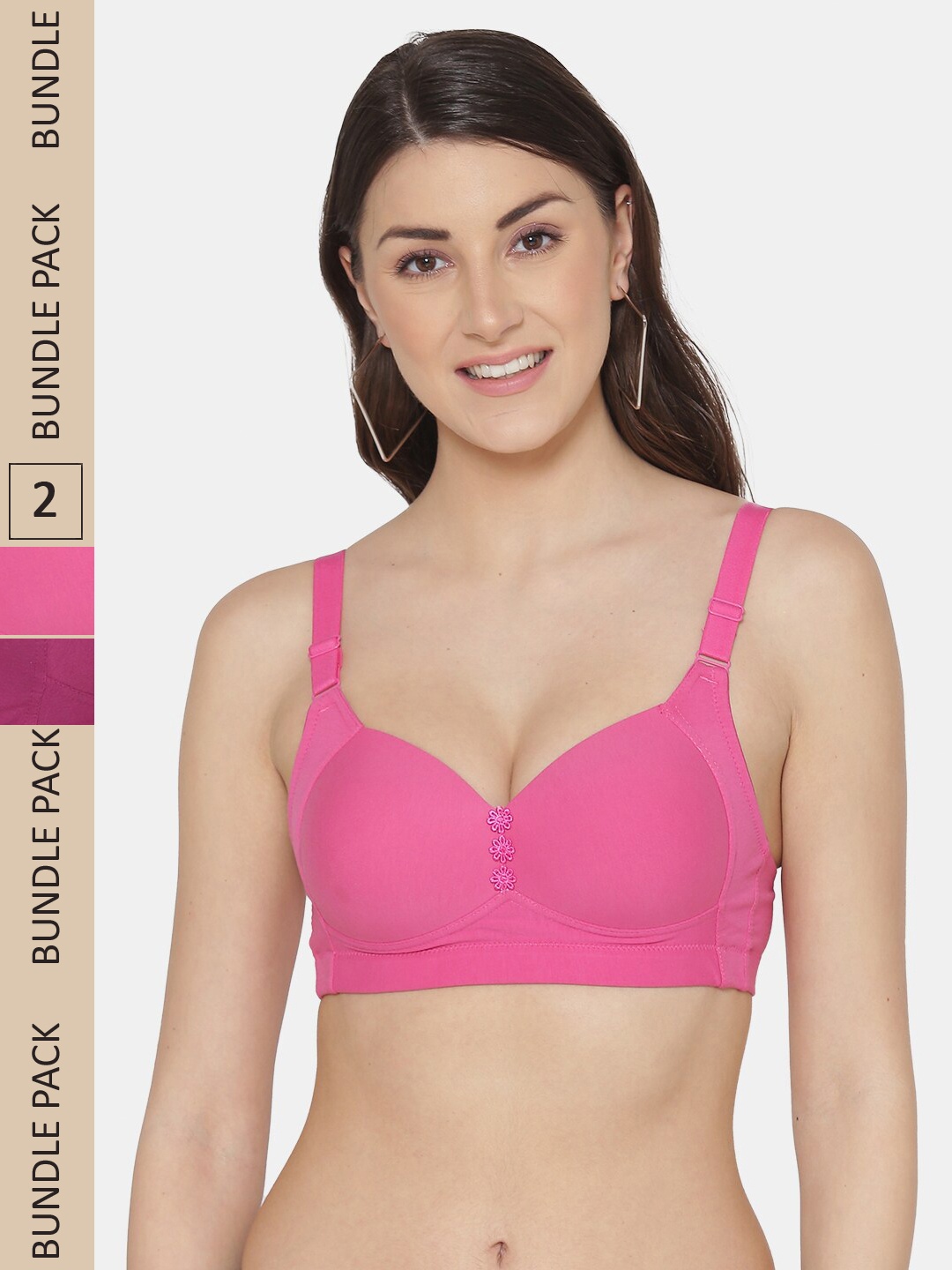 

Tweens Pink Bra Full Coverage Lightly Padded