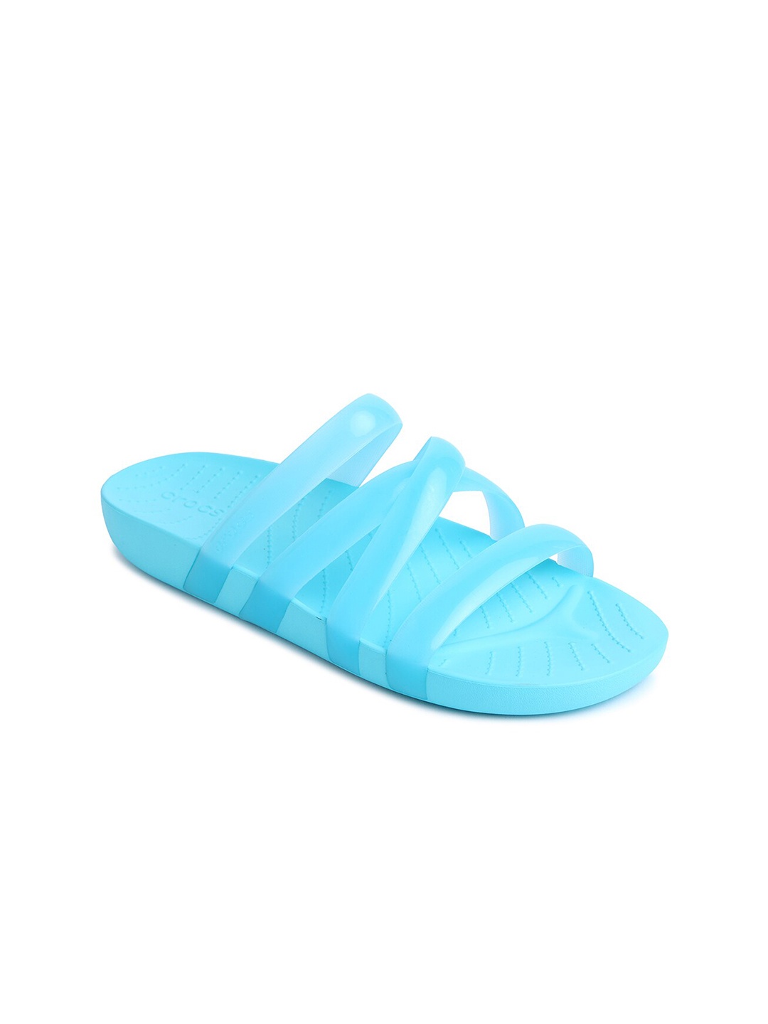 

Crocs Strappy Croslite Open Toe Flats, Blue