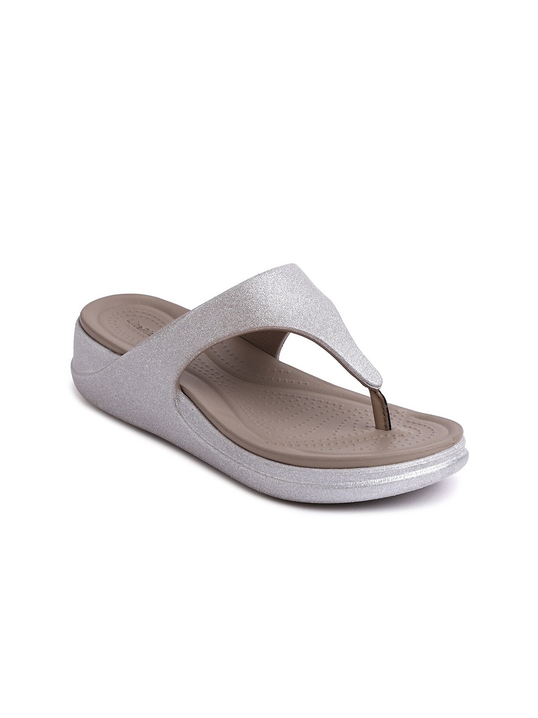 

Crocs Embellished Croslite Thong Flip-Flops, Khaki