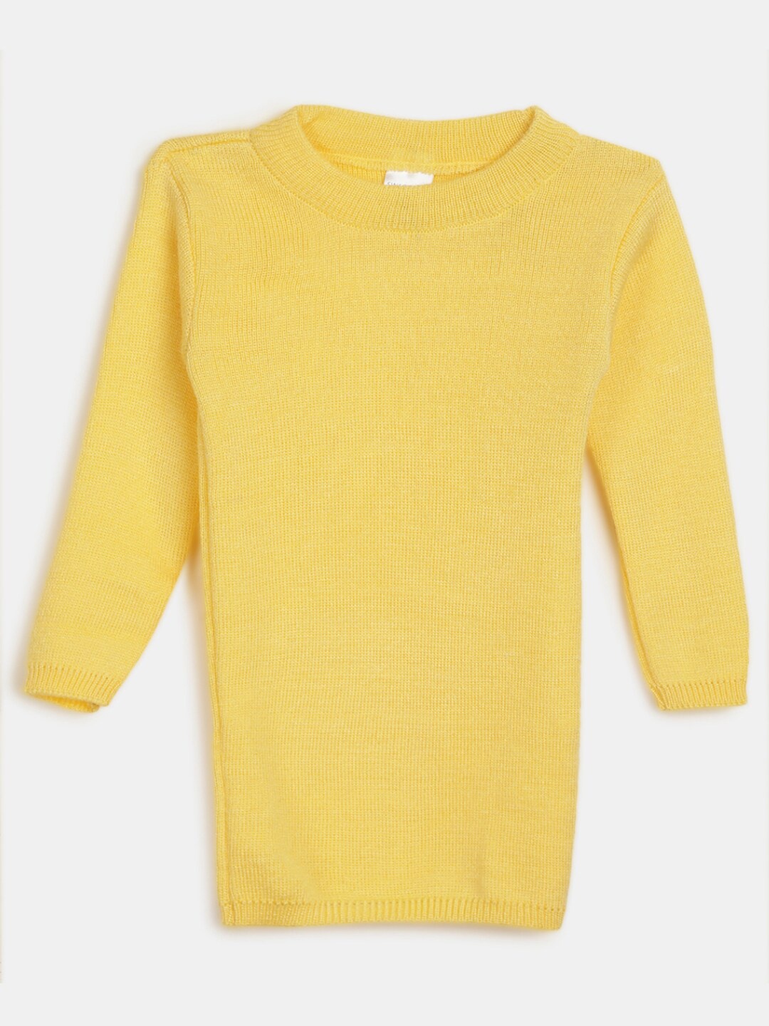 

V-Mart Girls Round Neck Cotton Pullover, Yellow