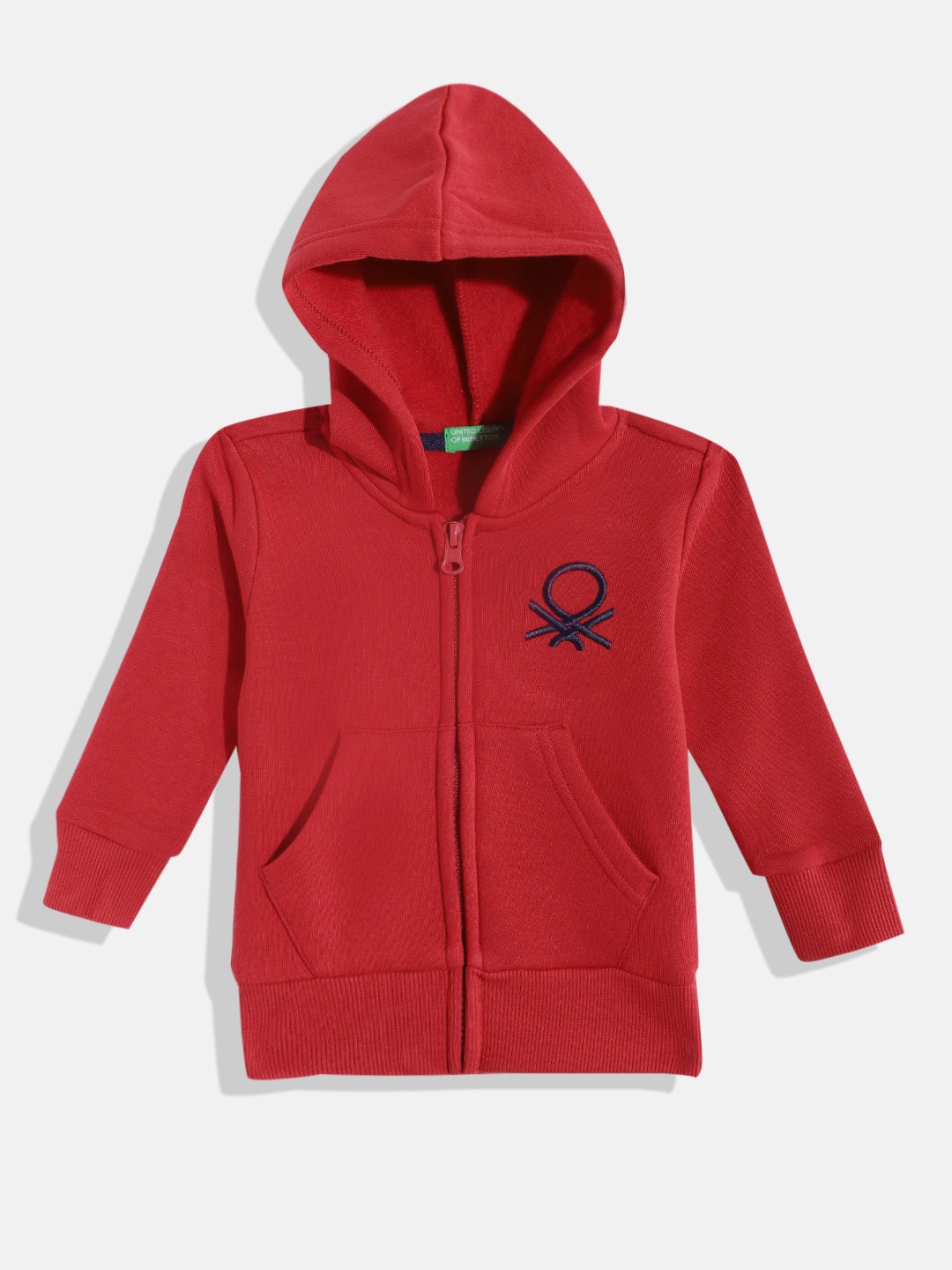 

United Colors of Benetton Boys Hooded Sweatshirt, Red