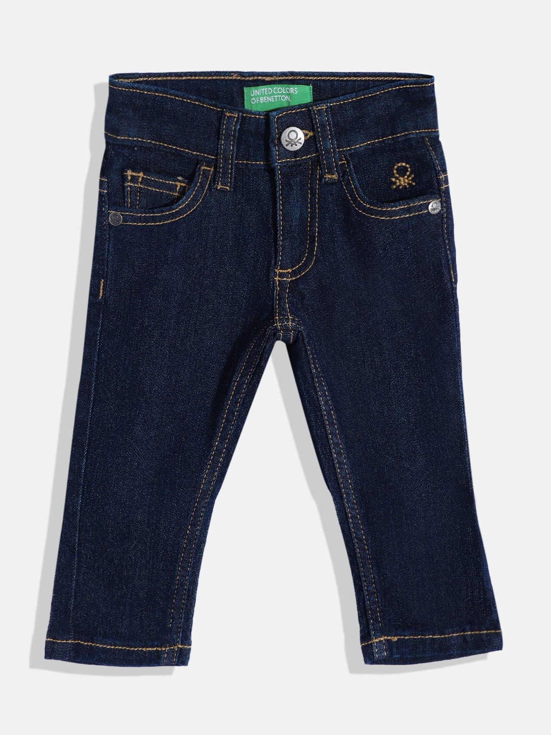 

United Colors of Benetton Boys Slim Fit Stretchable Jeans, Navy blue
