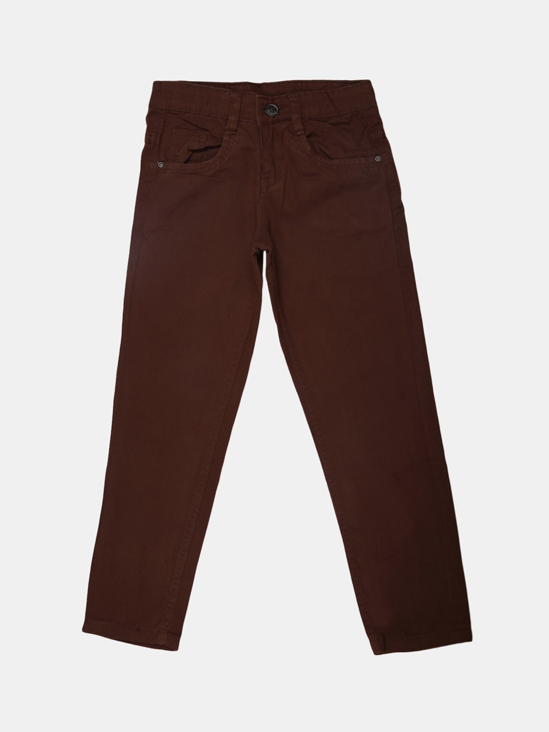 

V-Mart Boys Mid Rise Cotton Trousers, Red