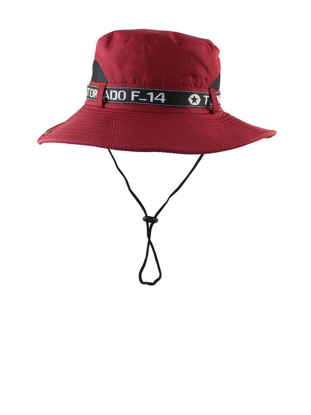 

Zacharias Typography Printed Cowboy Hat, Maroon