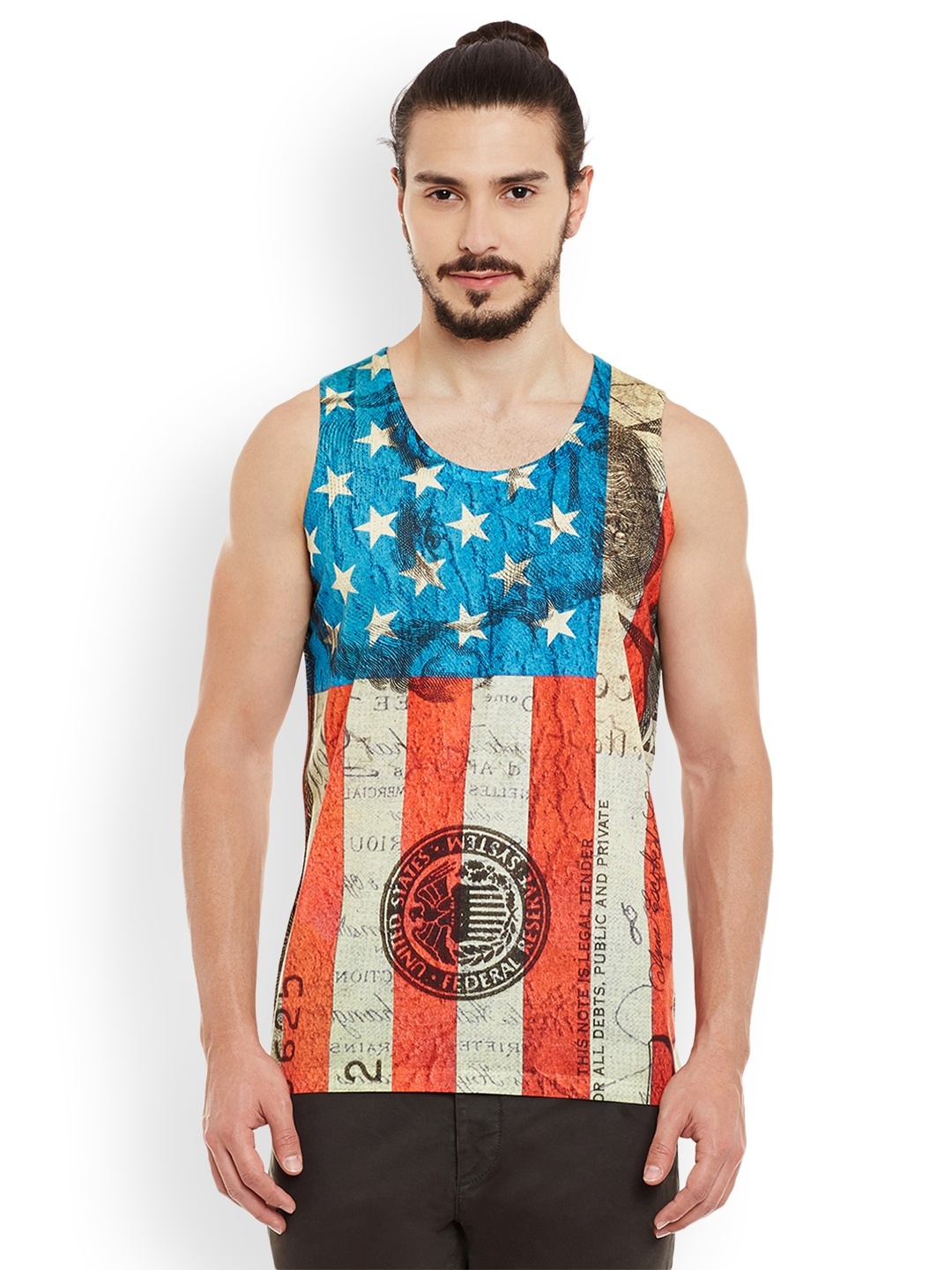 

Wear Your Mind Men Multicoloured Printed Round Neck T-shirt, Multi