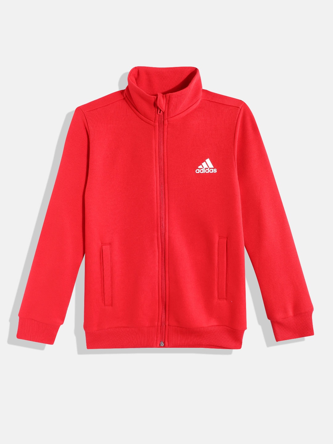 

ADIDAS Girls LIN TTOP High Neck Sweatshirt, Red