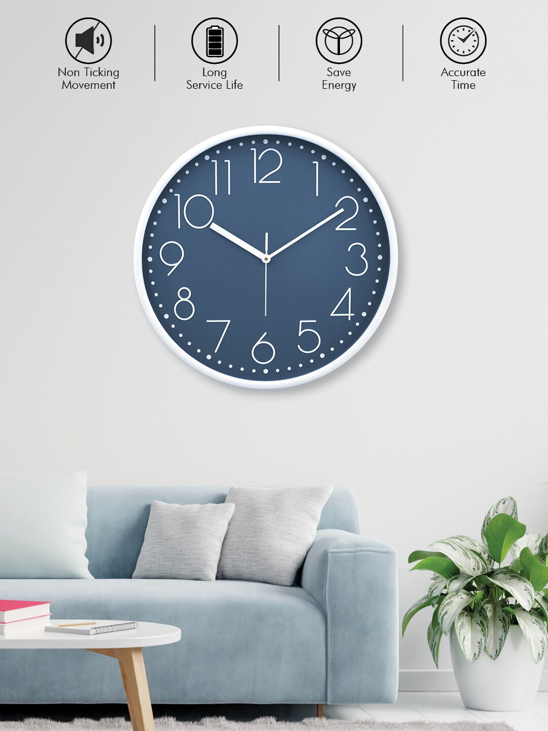 

RANDOM Purple Contemporary Wall Clock