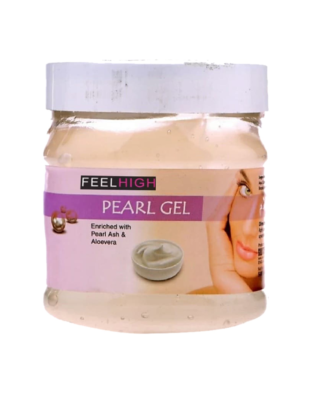 

FEELHIGH Pearl Gel with Pearl Ash & Aloe Vera - 500 ml, White