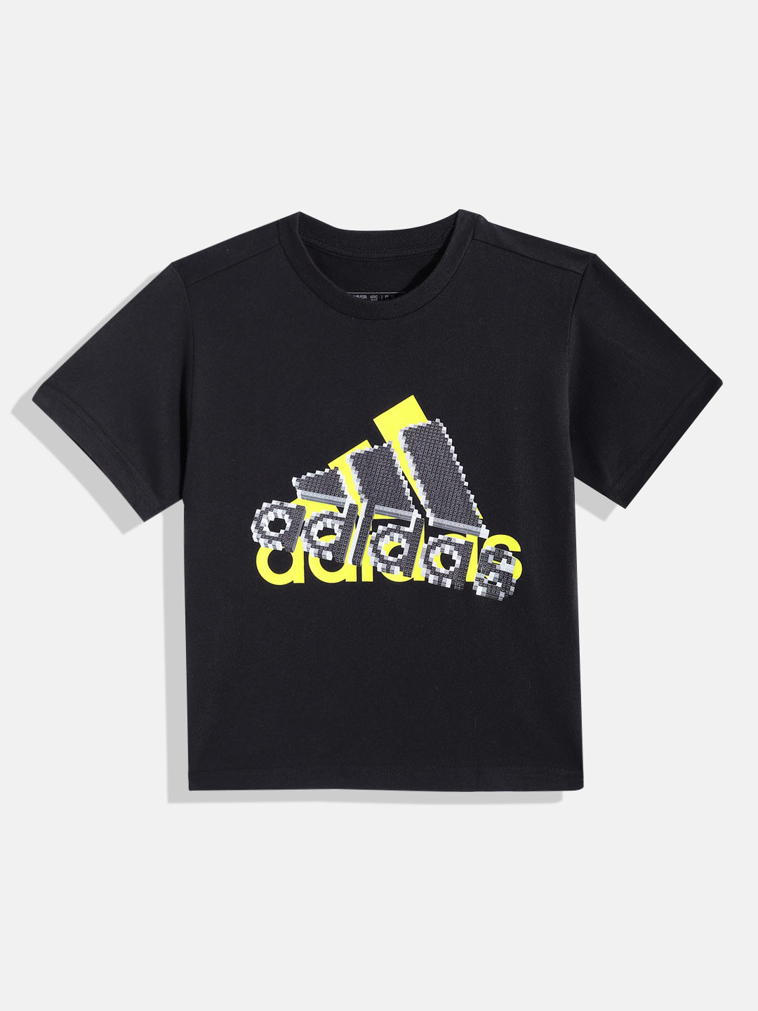 

ADIDAS Kids Brand Logo Printed Pure Cotton LEGO GT 1 T-shirt, Black