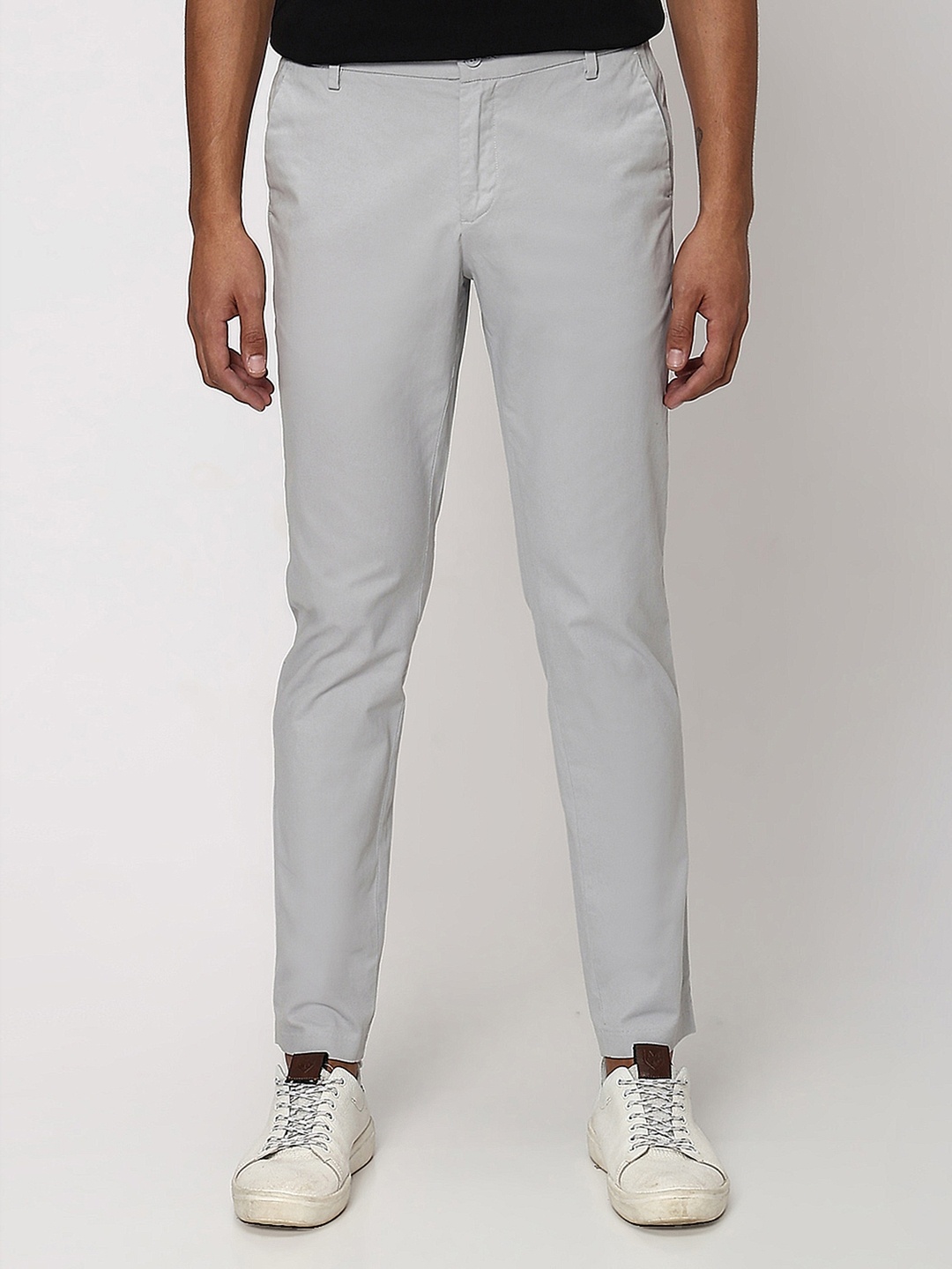 

Mufti Men Slim Fit Mid Rise Chinos, Grey