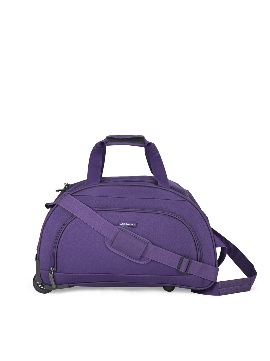 

Aristocrat Padded Shoulder Strap Small Duffel Trolley Bag, Purple