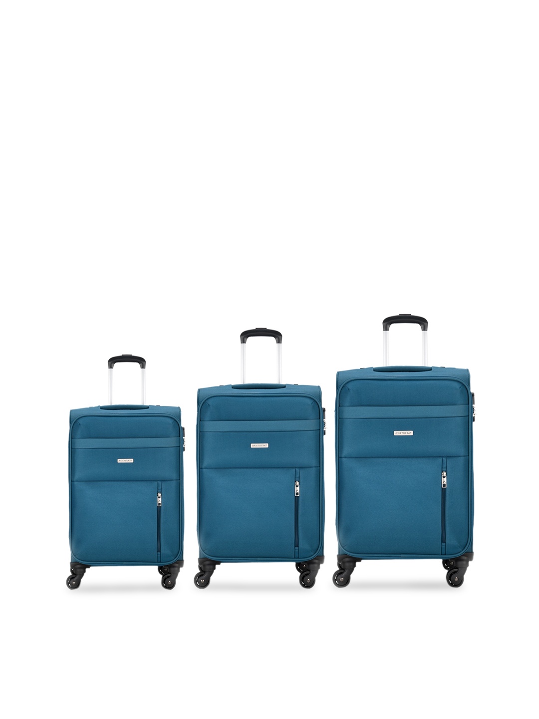 

Aristocrat AVON Set Of 3 Soft-Sided Trolley Bags, Blue