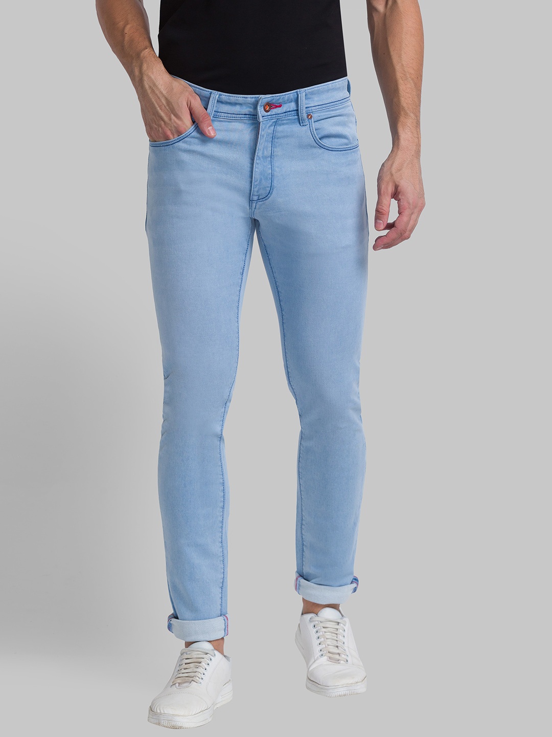 

Raymond Men Clean Look Slim Fit Jeans, Blue