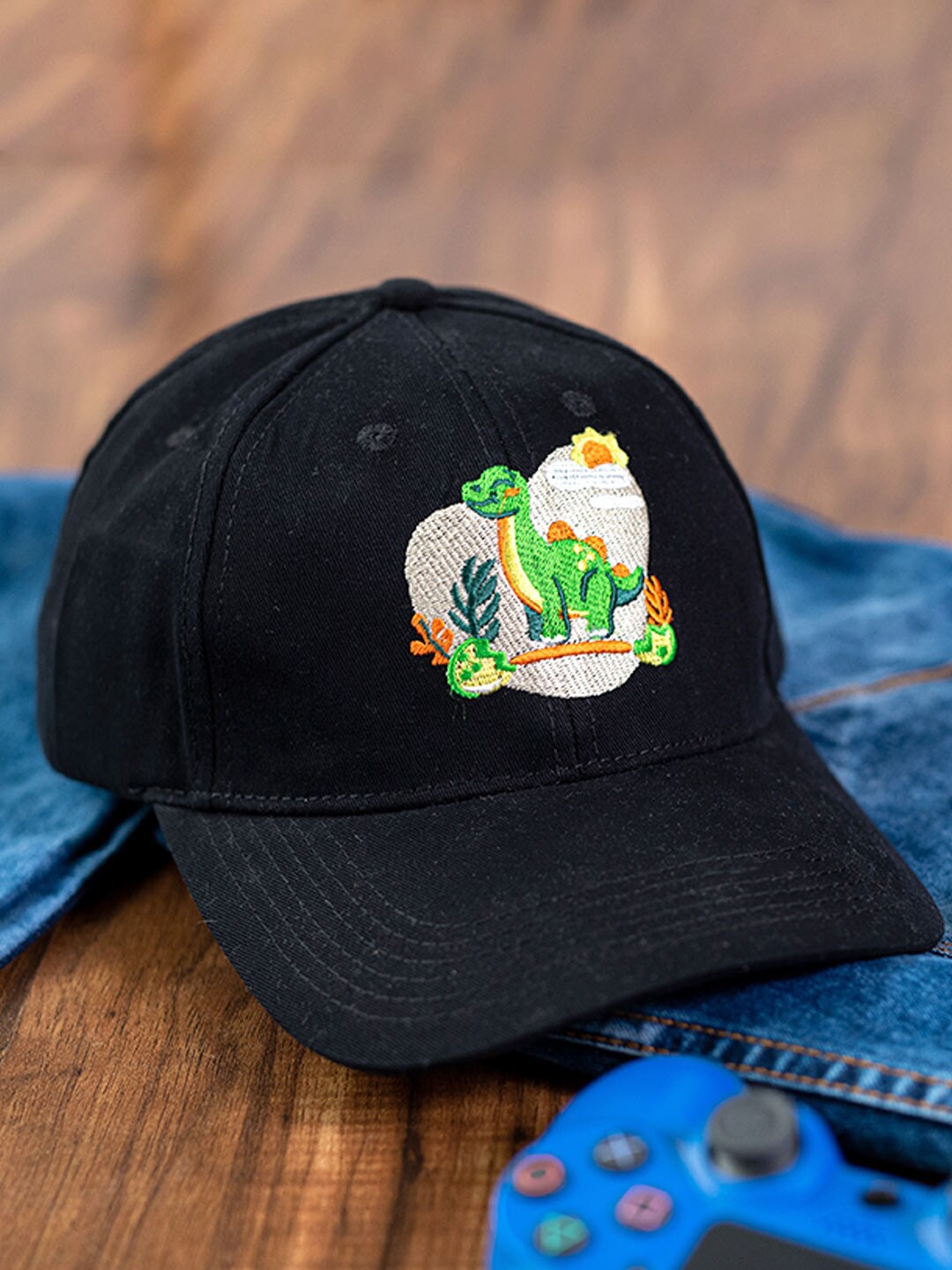 

Tistabene Unisex Embroidered Cotton Baseball Cap, Black