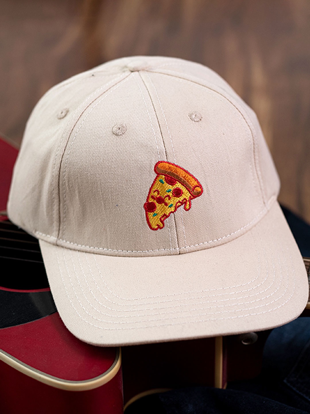 

Tistabene Unisex Embroidered Cotton Baseball Cap, Off white
