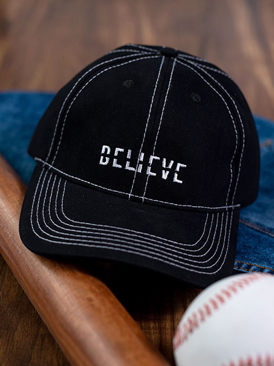 

Tistabene Men Cotton Baseball Cap, Black