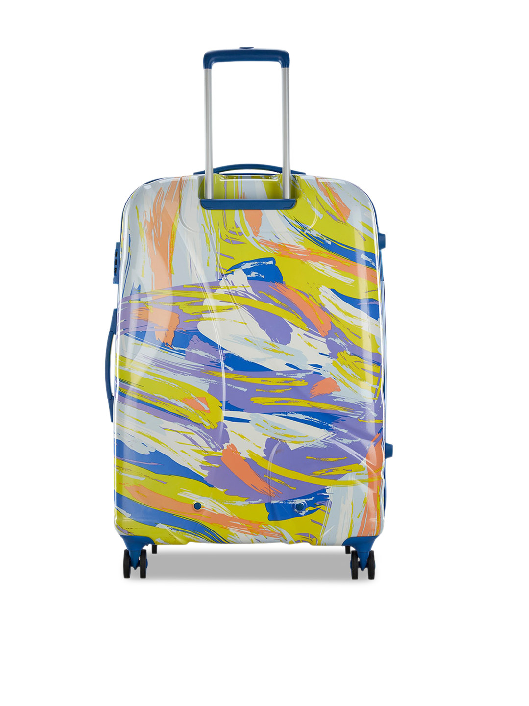 

Skybags Printed Hard-Sided Large Trolley Bag, Yellow