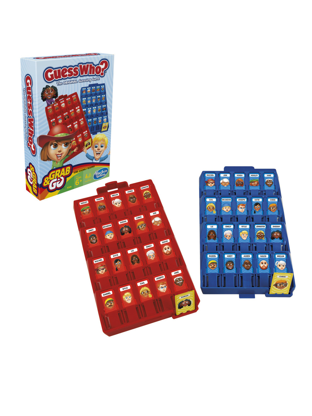 

Hasbro Gaming Unisex Kids Grab and Go Guess Who Original Guessing Game For Ages 6+, Multi