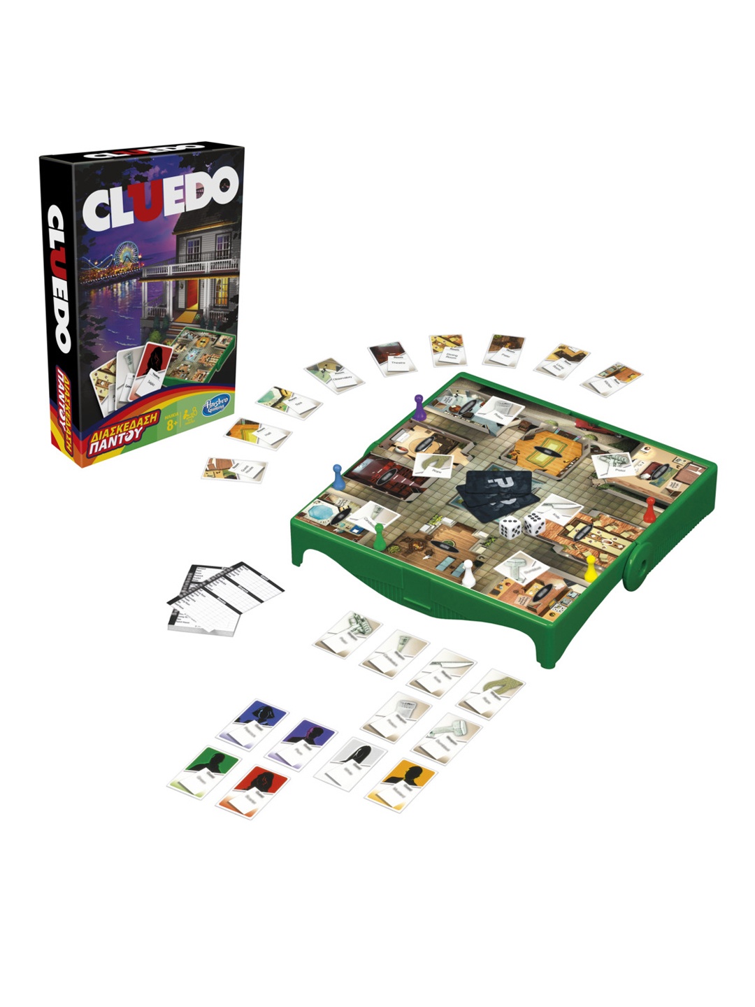 

Hasbro Gaming Unisex Kids Clue Grab and Go Portable Game for Ages 8+, Multi