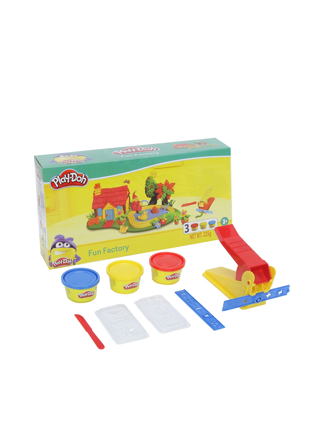 

Playdoh Unisex Kids Fun Factory Tool Set With Compounds For Ages 3+ Years, Multi