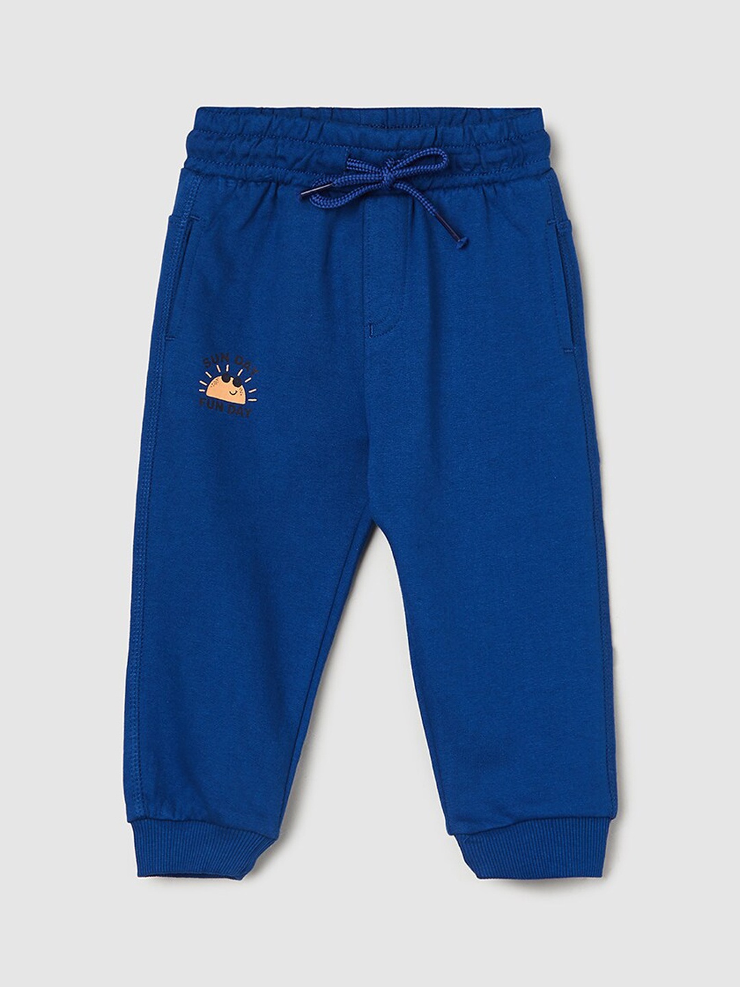 

max Infant Boys Pure Cotton Joggers, Blue