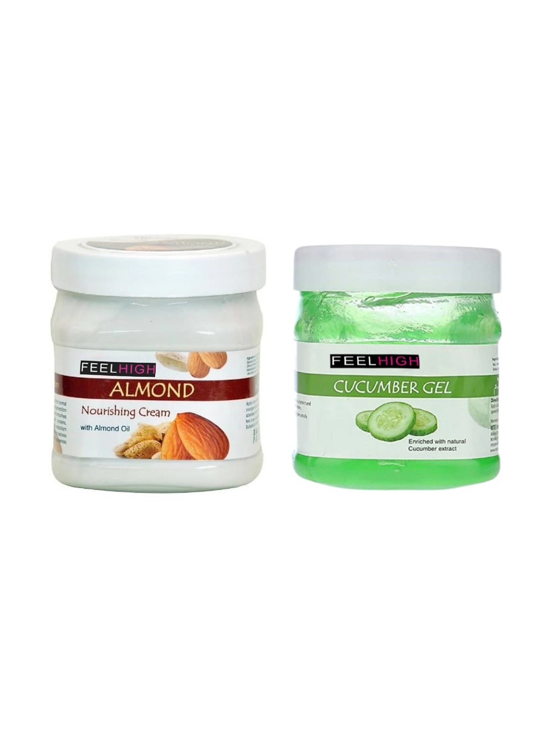 

FEELHIGH Almond Cream & Cucumber Skin Purifying Gel - 500ml+500ml, Multi