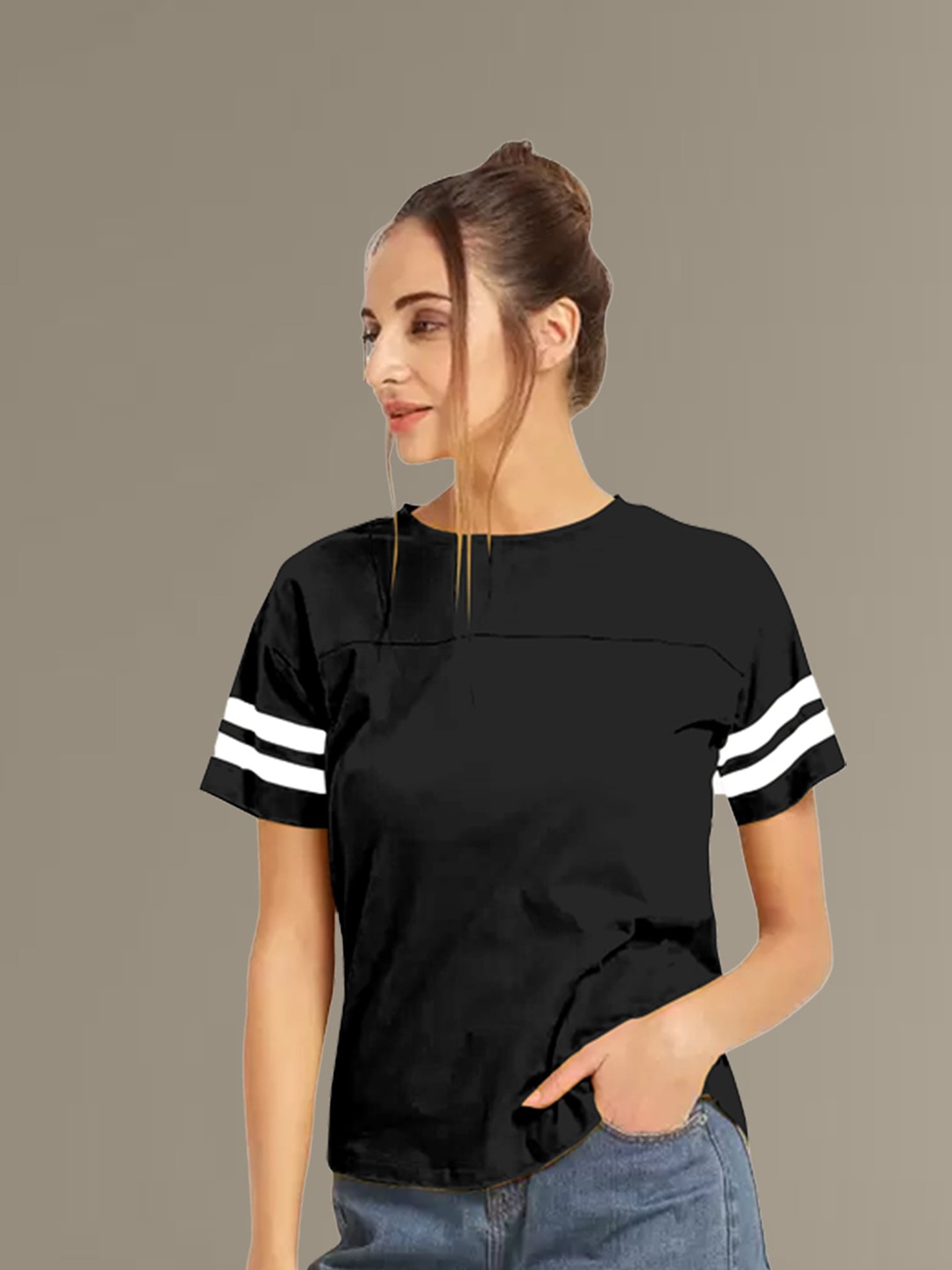 

N N ENTERPRISE Round Neck T-shirt, Black