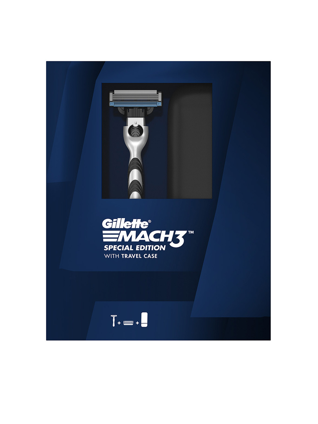 

Gillette Mach3 Limited Edition Premium Gift Pack - 1 Razor, 1 Cartridge, 1 Travel Case, Black