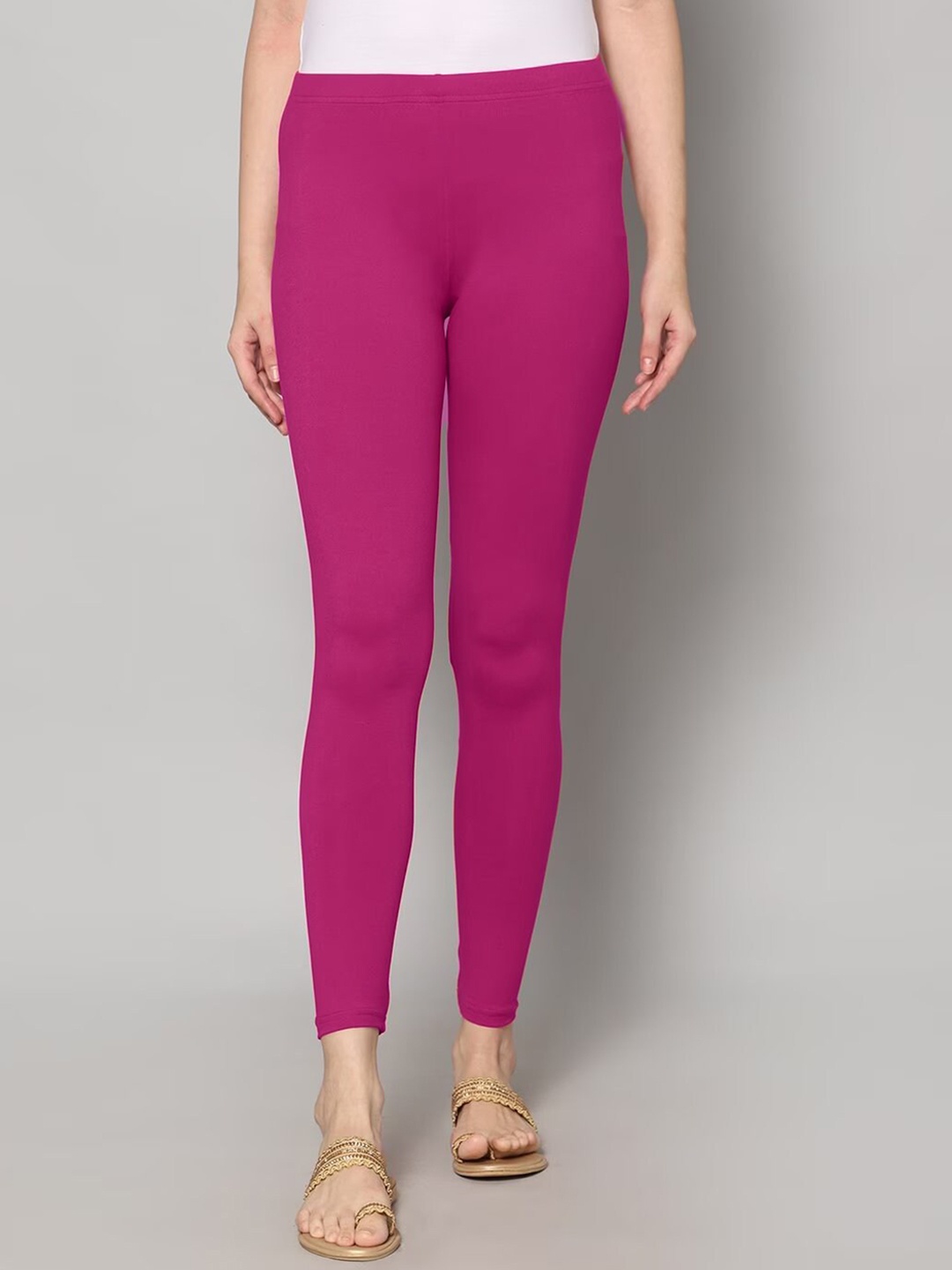 

KALINI Cotton Ankle length Leggings, Pink