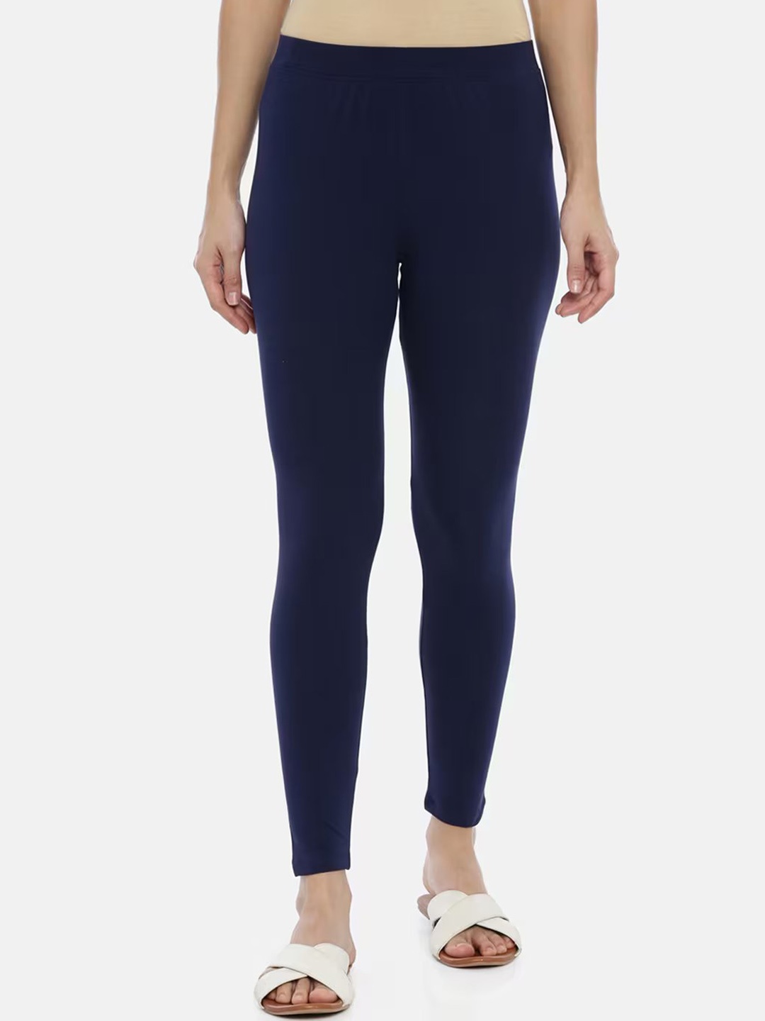 

KALINI Cotton Ankle length Leggings, Navy blue