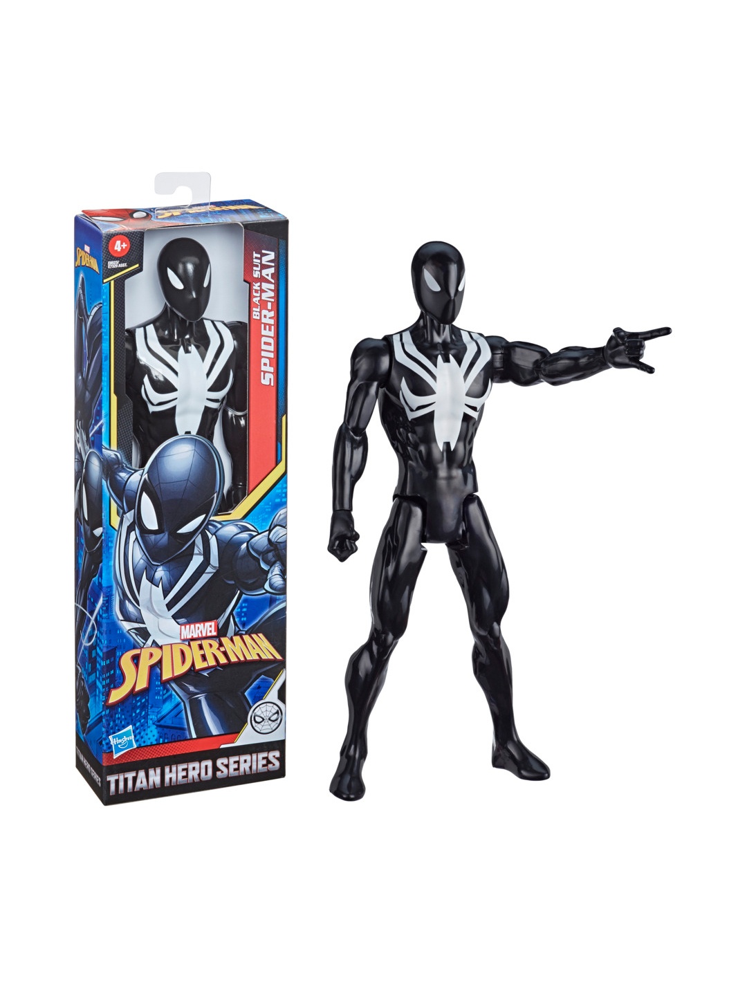 

Marvel Spider Man Titan Hero Series Web Warriors Black Suit Action Figure