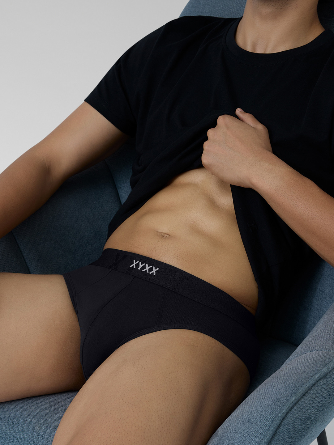 

XYXX Anti Microbial Cotton Basic Briefs XYBRF155, Black